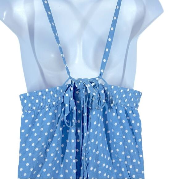Torrid Blue Polka Dot Wide-Leg Jumpsuit Size 1X – Chic & Flowy - Picture 11 of 15